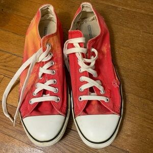 Converse Red Canvas Sneakers
